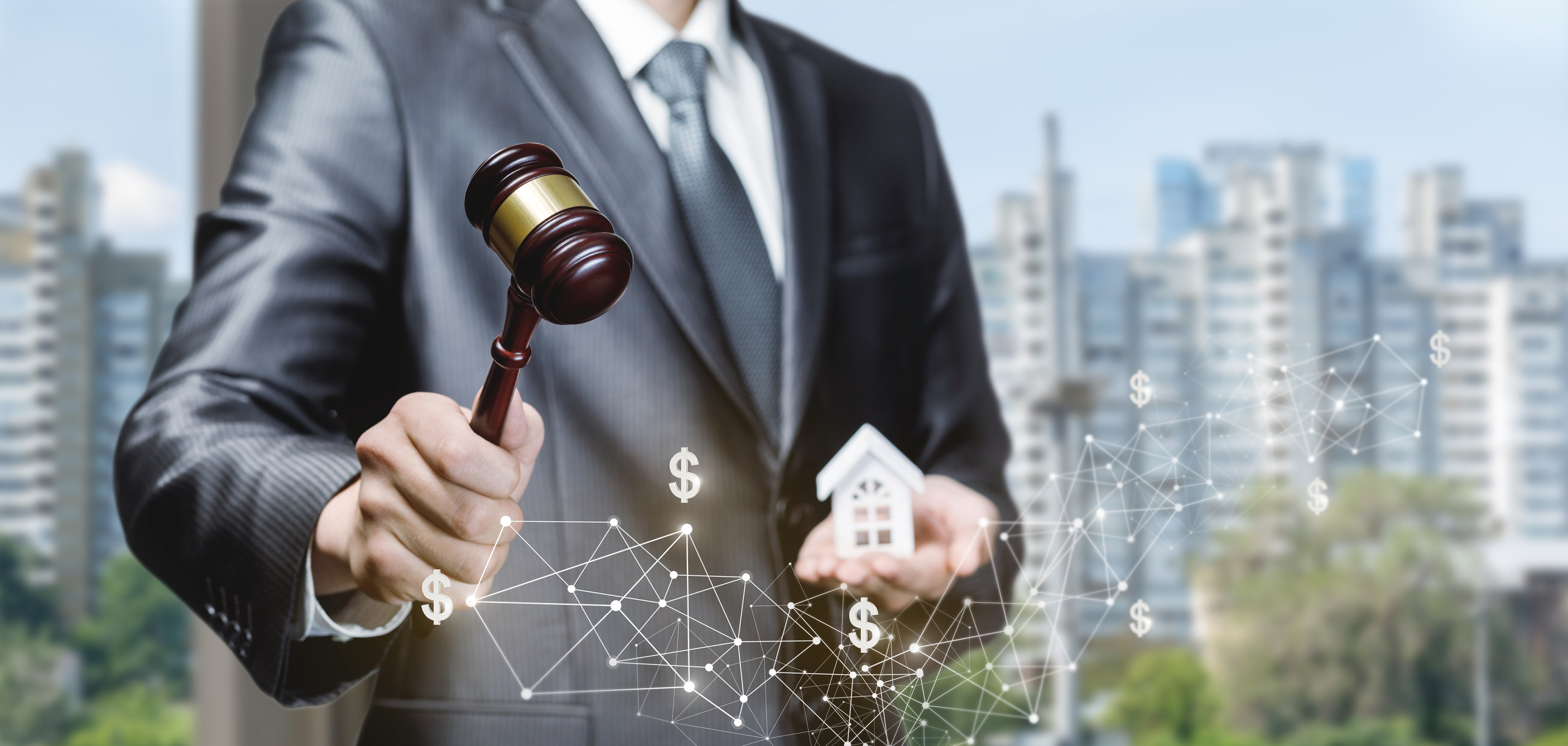 The auctioneer performs the auction .